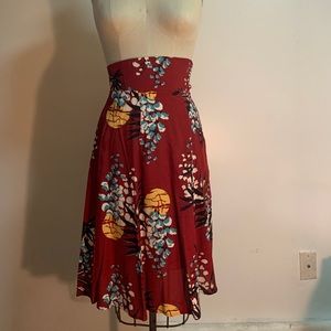 Trashy Diva Tropical Nights 1930s skirt Sz 0 NWT